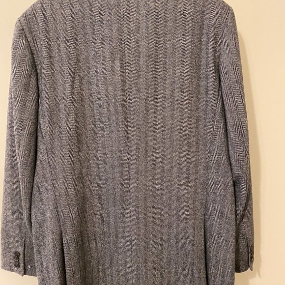 Express Dark Grey Herringbone Blazer/ Sportscoat - Ivy Style/ Academia - 42R - Picture 2 of 5